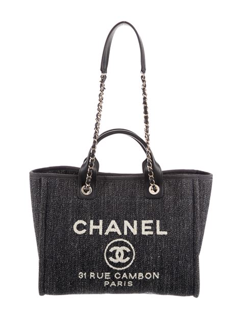 chanel medium deauville tote